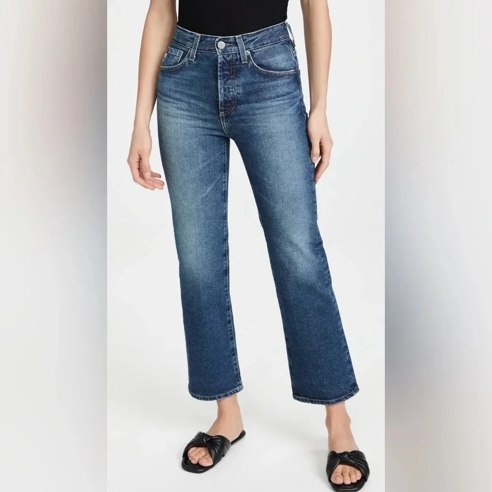 NWOT AG Kinsley Pop Crop Straight Leg Jeans Viewpoint Denim Casual Women’s 33